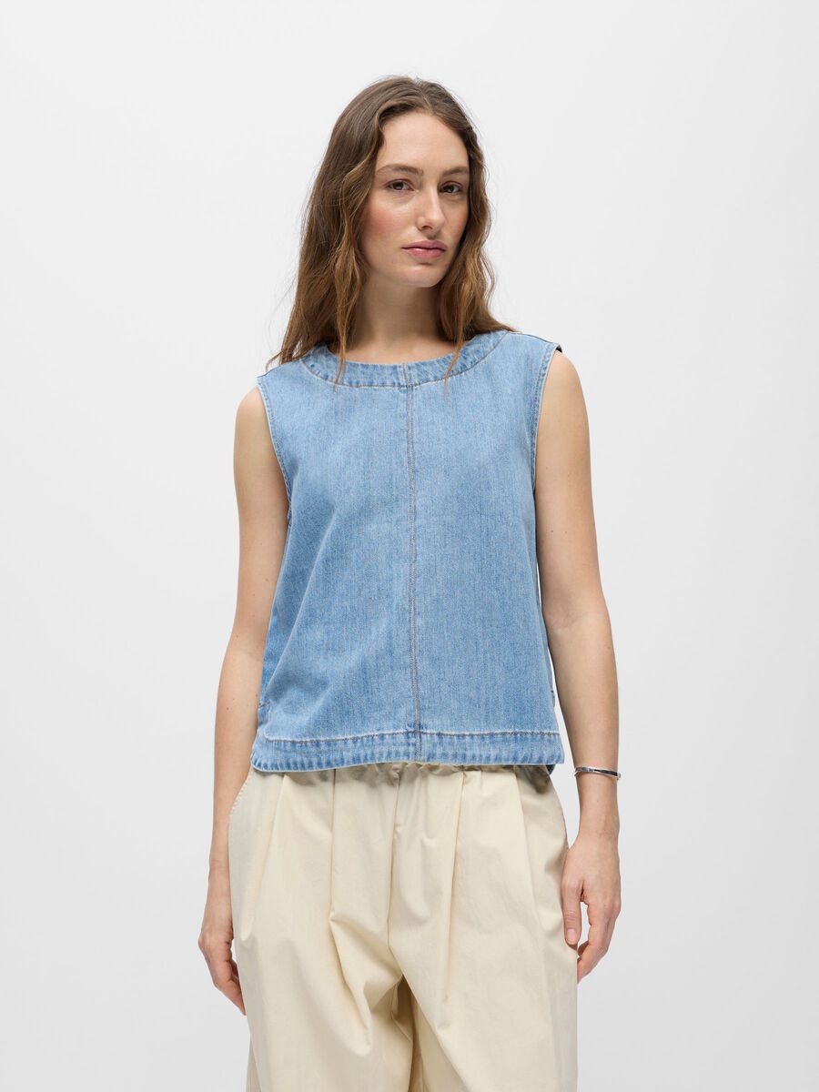 Product carousel image - TOP, Light Blue Denim | 1