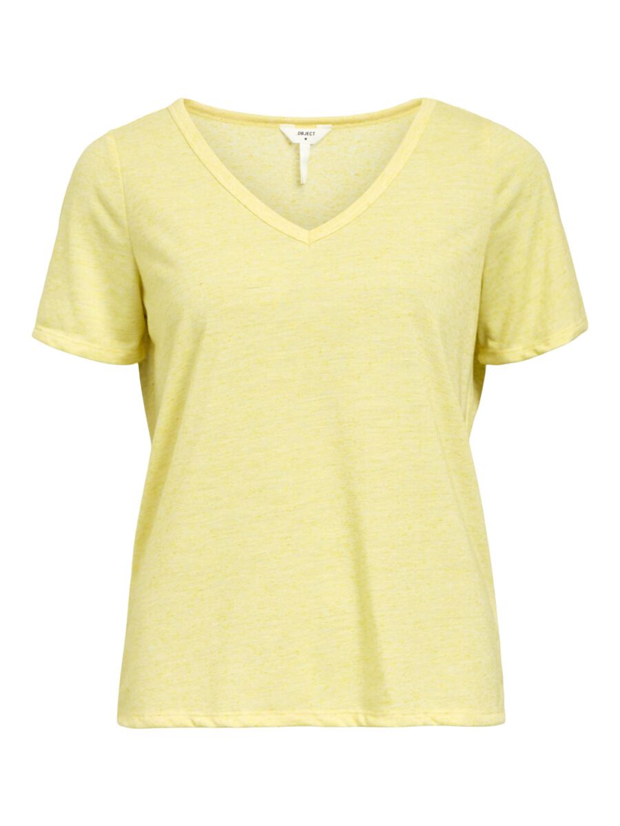 OBJECT V-NECK T-SHIRT, Daffodil, highres - 23045693_Daffodil_1156791_001.jpg