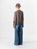 Product image thumbnail - KNITTED PULLOVER, Morel | 3