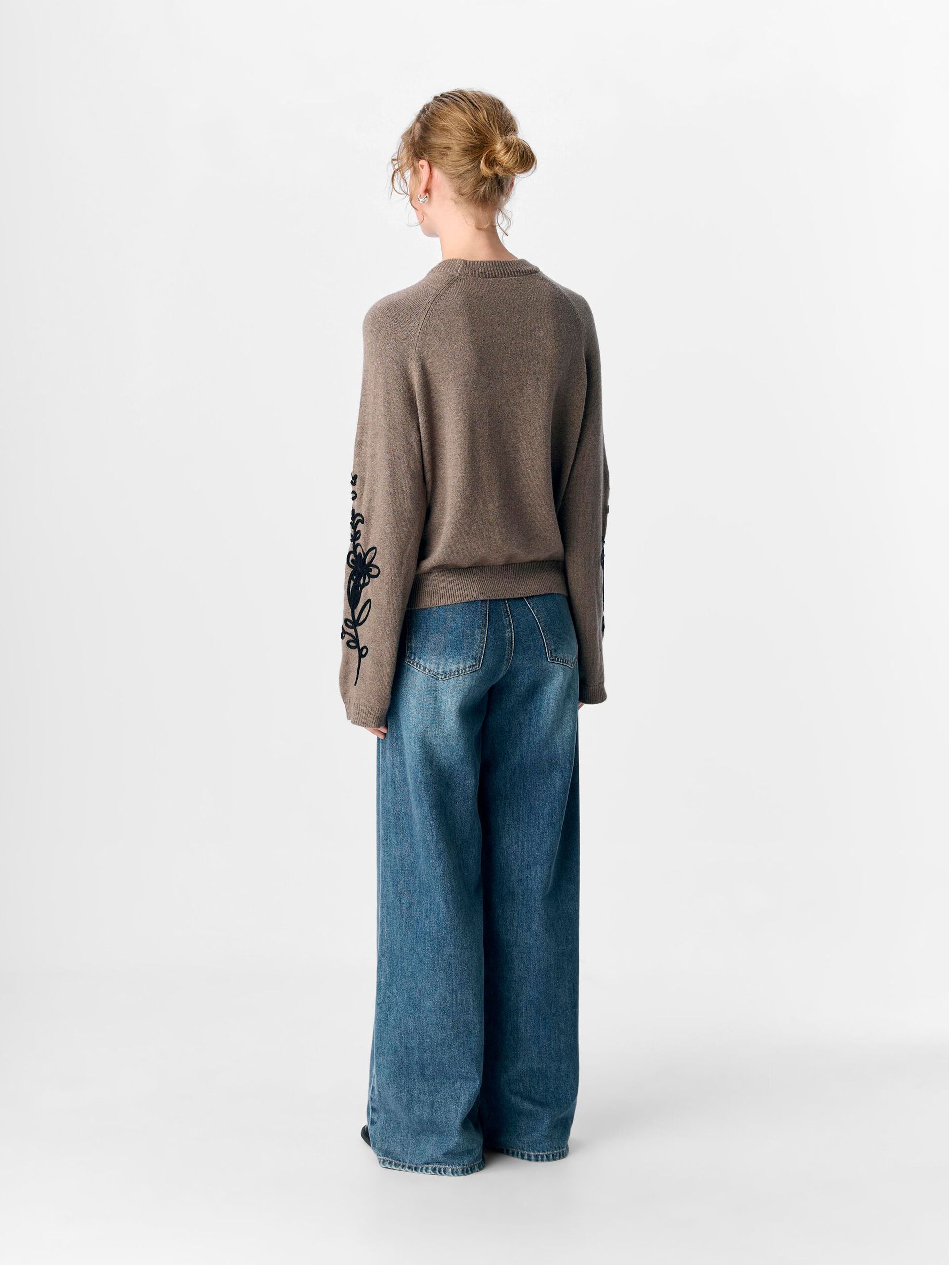Carousel image - KNITTED PULLOVER, Morel | 3