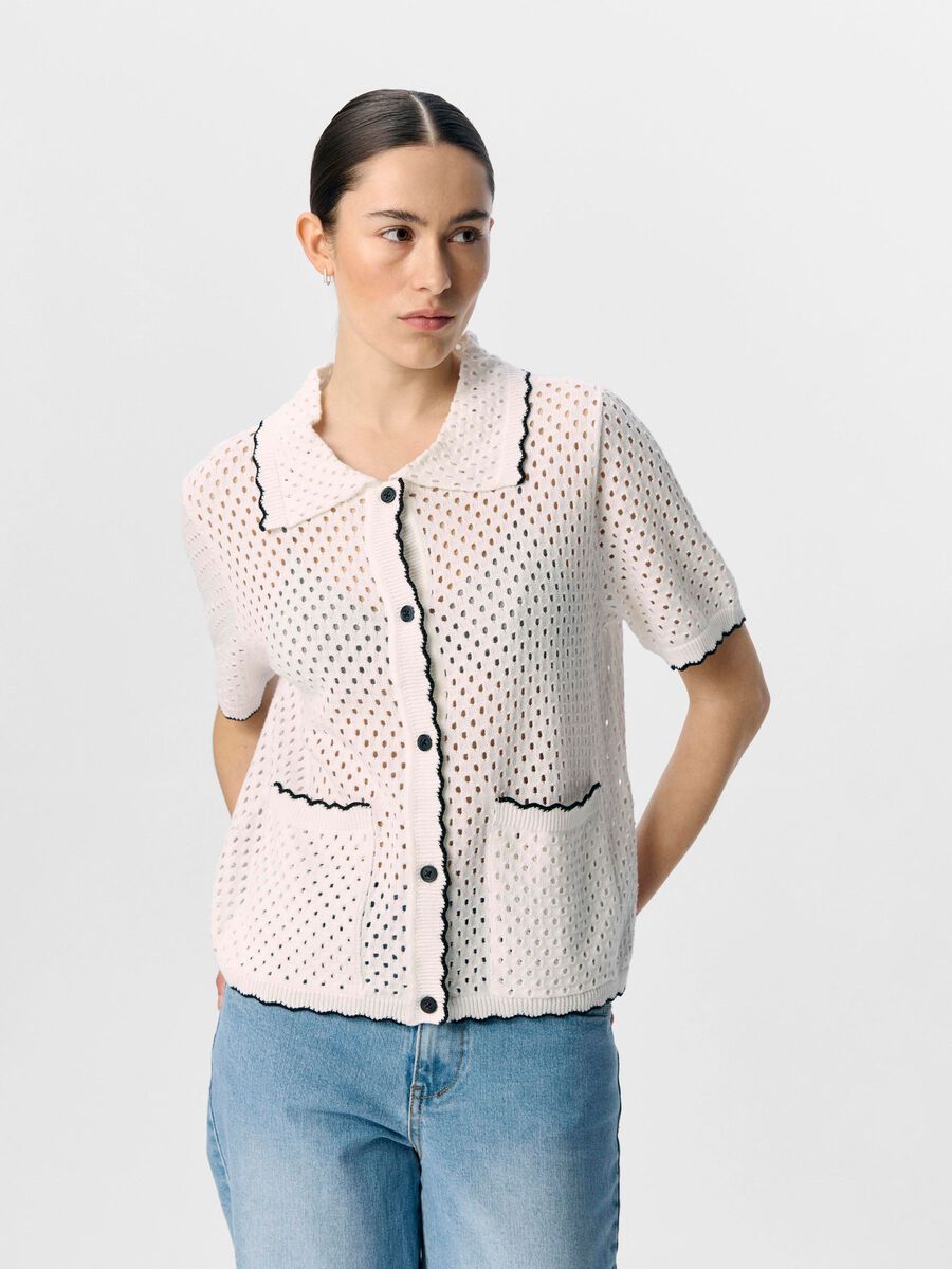 OBJECT SHORT SLEEVED CARDIGAN, Cloud Dancer, highres - 23048157_CloudDancer_1236615_003.jpg