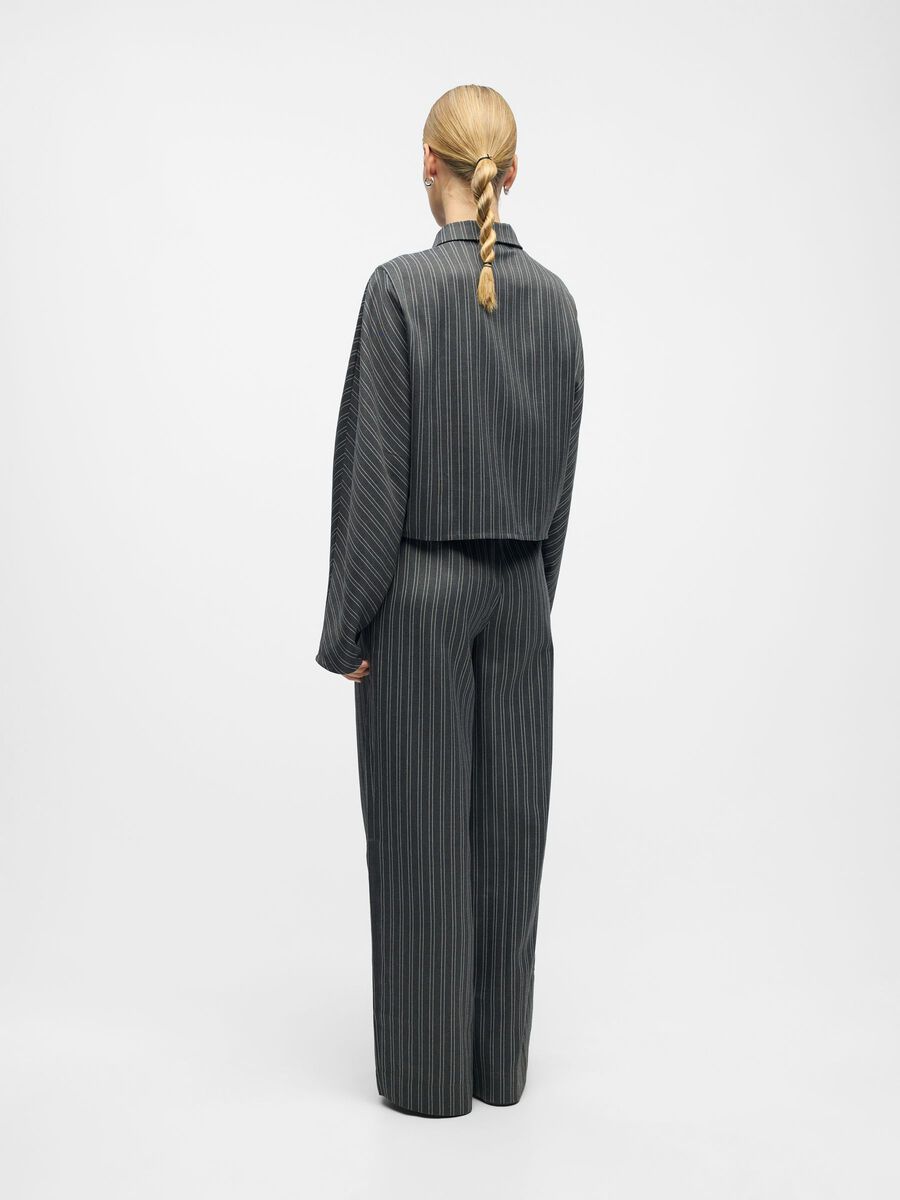 Product carousel image - STRIPED SHIRT, Ultimate Grey | 2