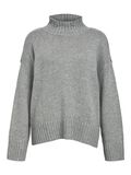 Product image thumbnail - HIGH NECK PULLOVER, Medium Grey Melange | 1