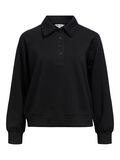 Product image thumbnail - LONG SLEEVED POLO SHIRT, Black | 1