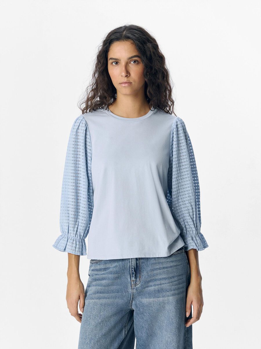 OBJECT 3/4 SLEEVED TOP, Kentucky Blue, highres - 23045997_KentuckyBlue_003.jpg