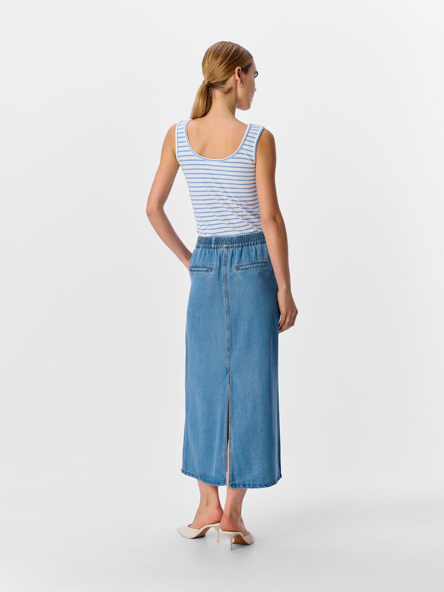 OBJECT EN DENIM JUPE LONGUE, Light Blue Denim, highres - 23045696_LightBlueDenim_004.jpg