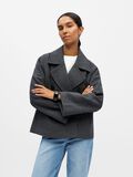 Product image thumbnail - OBJKEILY SHORT JACKET, Dark Grey Melange | 2
