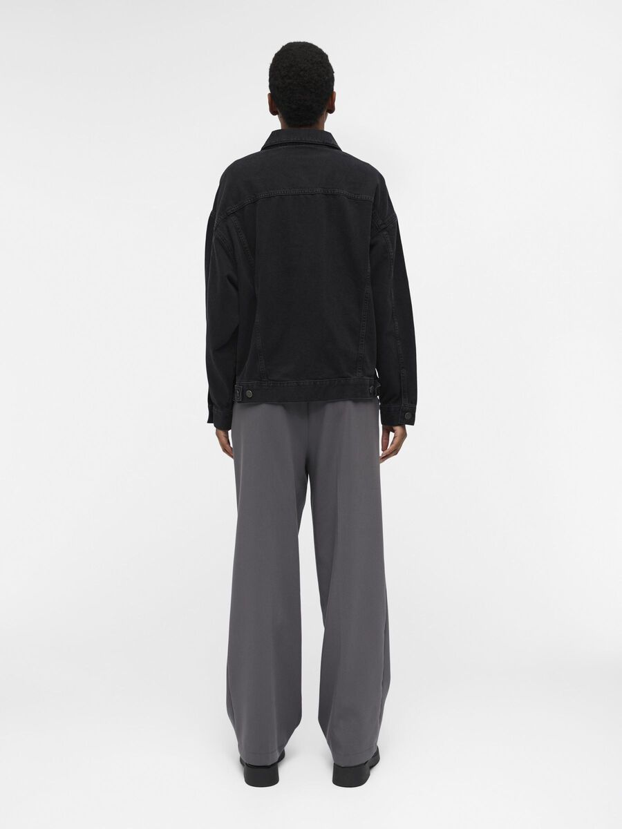 Product carousel image - OBJHARLOW DENIM JACKET, Black | 2