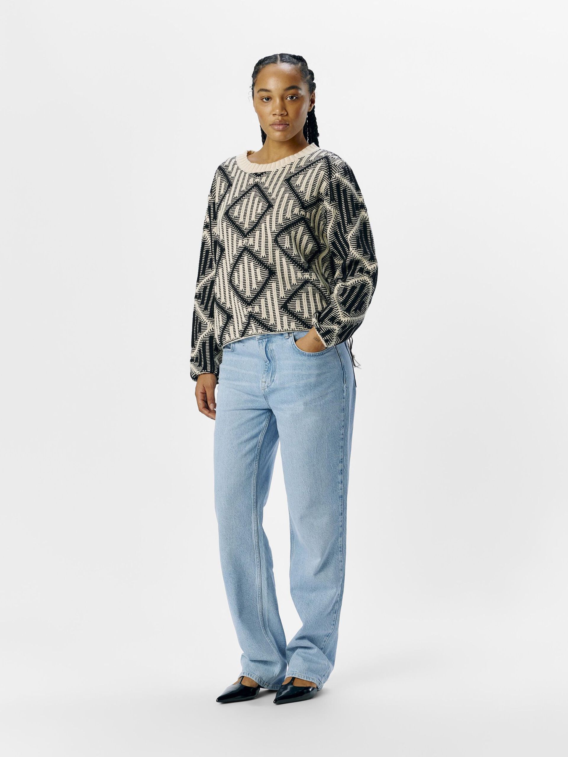 Carousel image - DETAILED KNITTED PULLOVER, Sandshell | 4