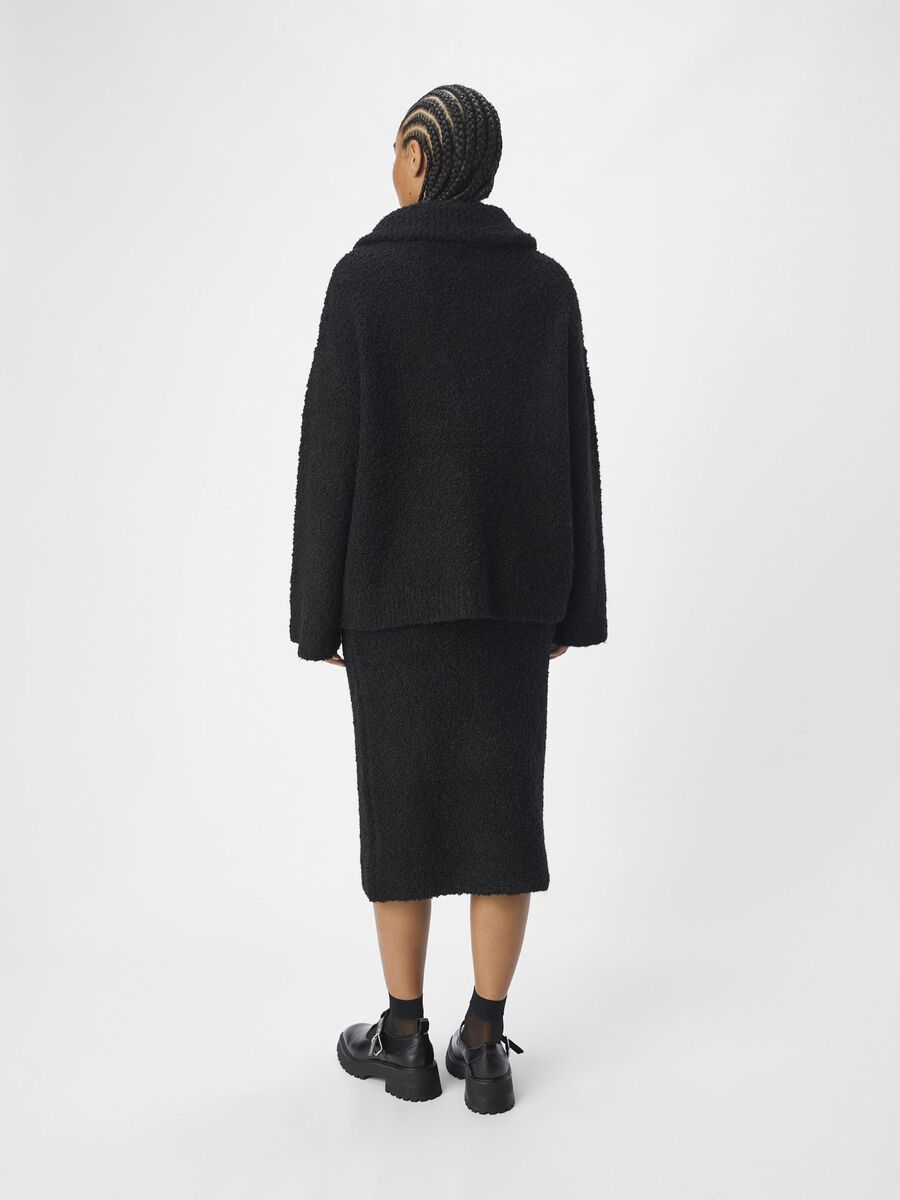 OBJECT HALF ZIP PULLOVER, Black, highres - 23045225_Black_004.jpg