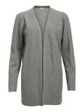 OBJECT OPEN-FRONT KNITTED CARDIGAN, Medium Grey Melange, highres - 23046889_MediumGreyMelange_001.jpg