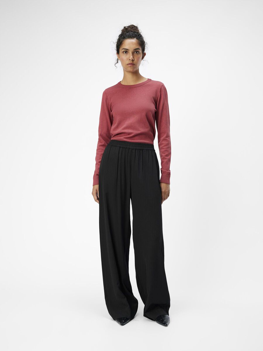 OBJECT HIGH WAISTED TROUSERS, Black, highres - 23042542_Black_005.jpg