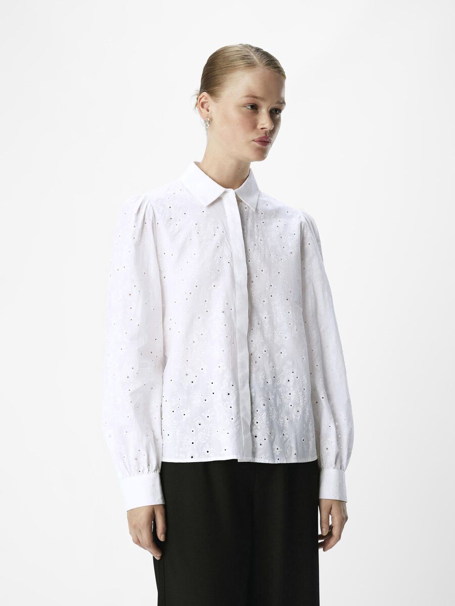 OBJECT BRODERIE ANGLAISE SHIRT, Cloud Dancer, highres - 23046861_CloudDancer_003.jpg