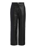 Object Collectors Item CROPPED LEATHER TROUSERS, Black, highres - 23039578_Black_001.jpg