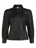 Object Collectors Item LEATHER SHIRT, Black, highres - 23037888_Black_001.jpg