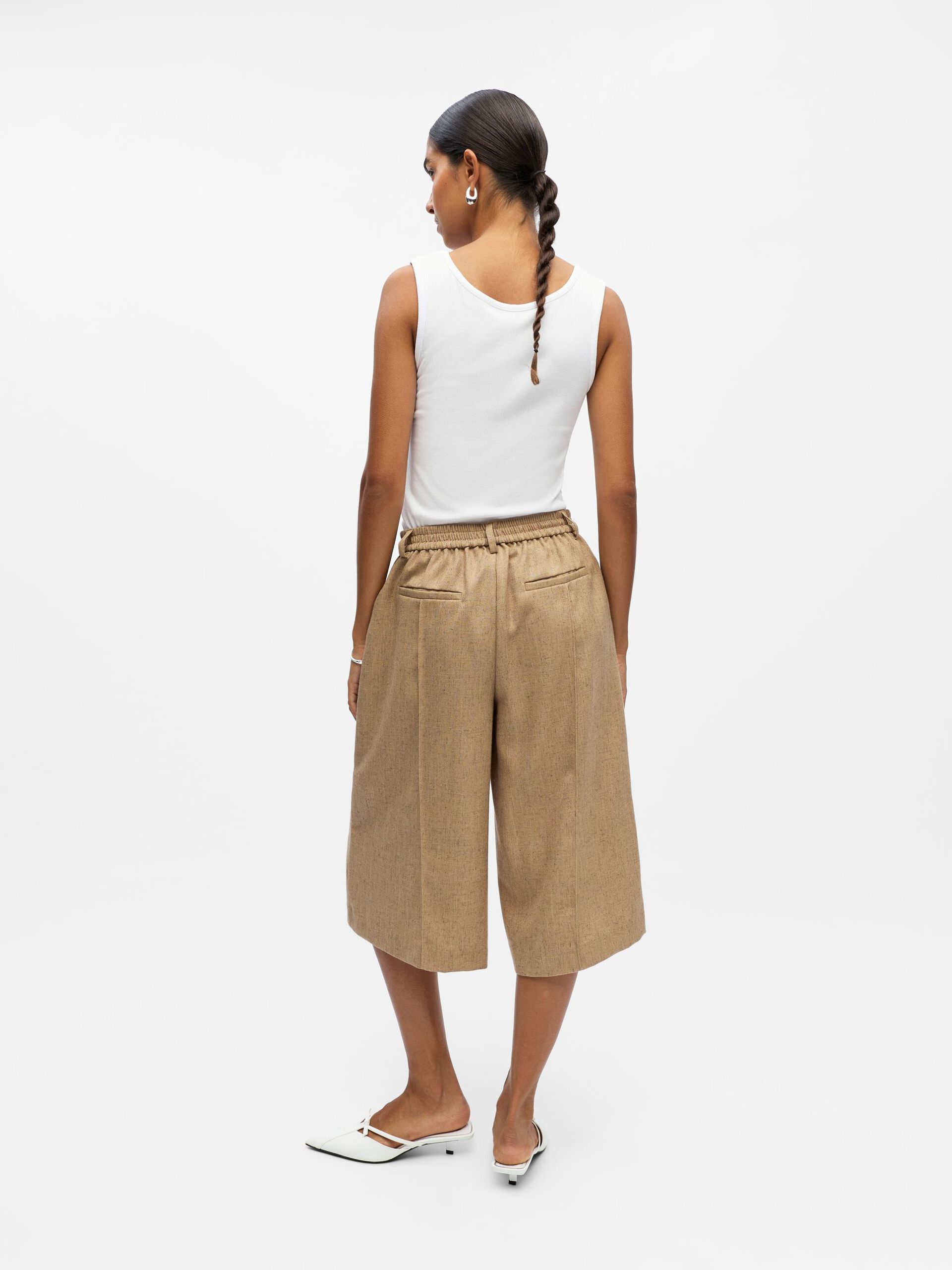 Carousel image - WIDE LEG CULOTTES, Tannin | 6