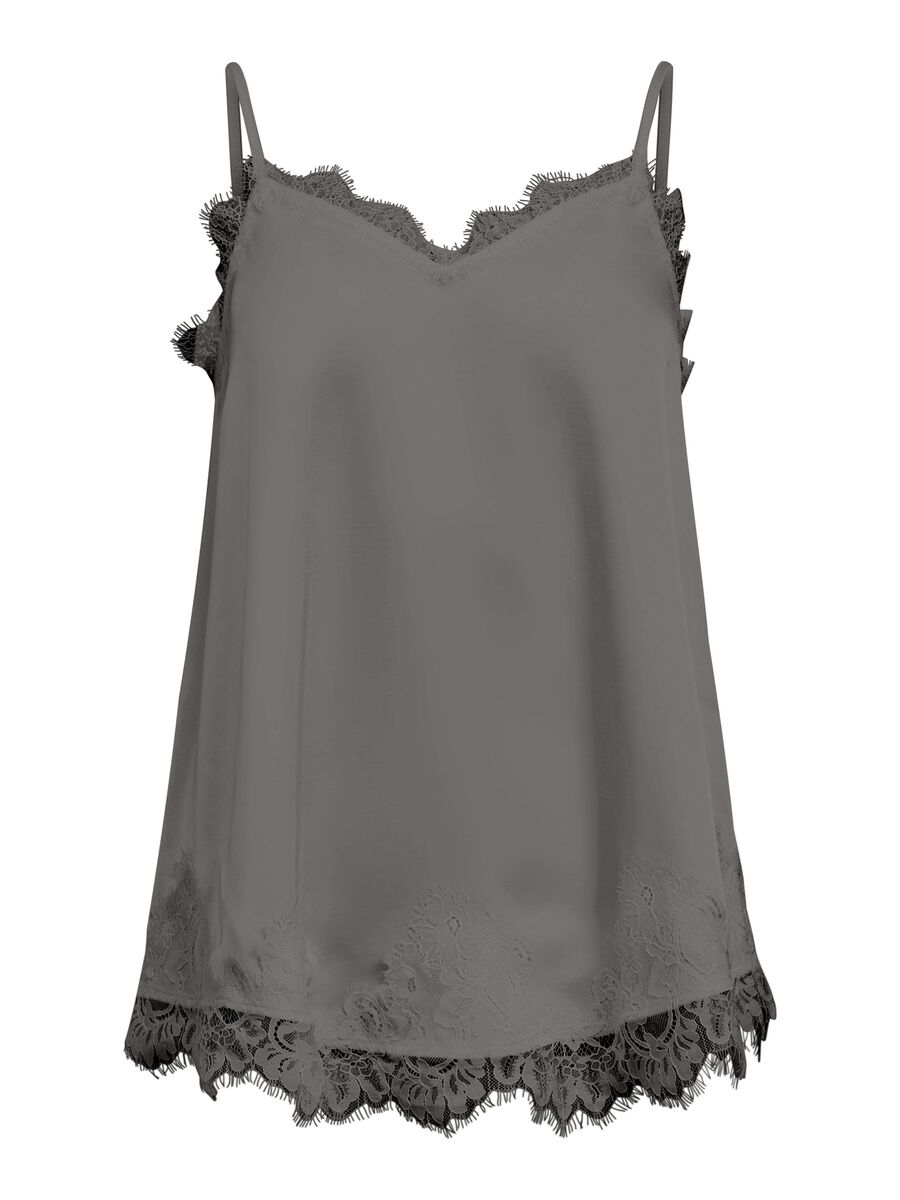 Product carousel image - OBJECT COLLECTOR’S ITEM SATIN CAMISOLE, Brushed Nickel | 1