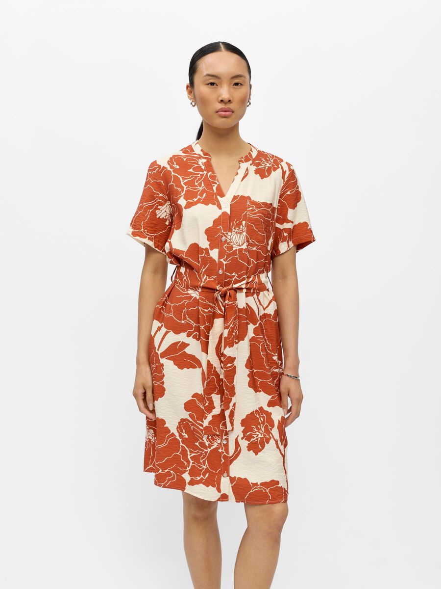 Product carousel image - PRINT BLUSENKLEID, Sandshell | 1