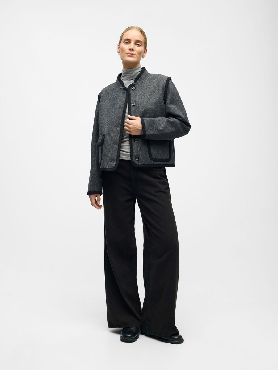 Product carousel image - KURZE JACKE, Medium Grey Melange | 6
