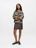 Product image thumbnail - PATTERNED KNITTED JUMPER, Morel | 4