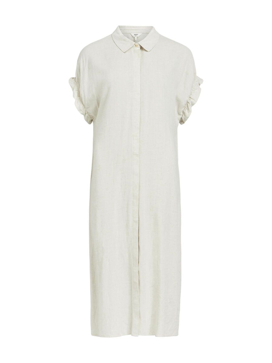 OBJECT LINEN SHIRT DRESS, Sandshell, highres - 23043566_Sandshell_001.jpg