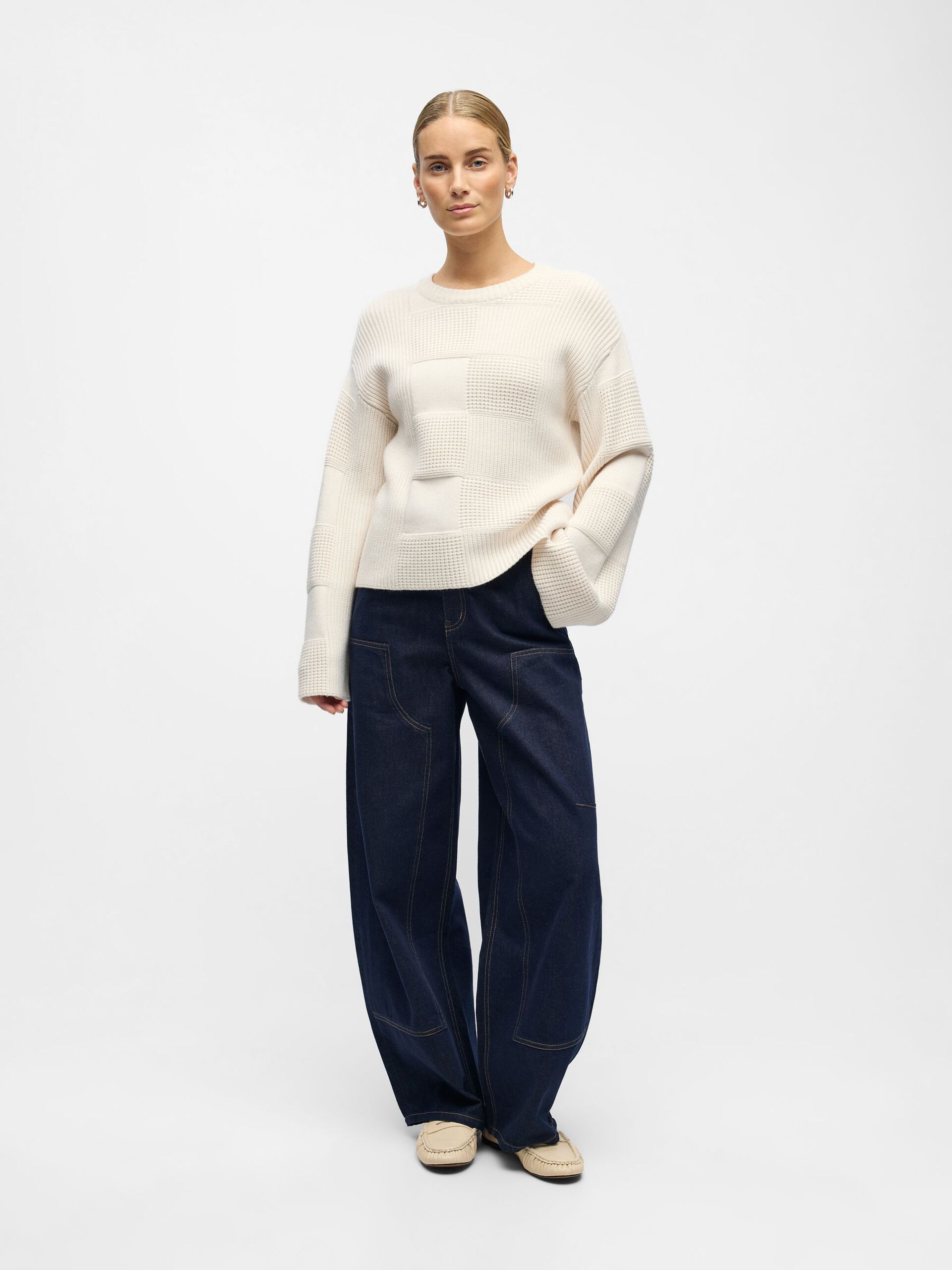 Carousel image - KNITTED JUMPER, White Sand | 4