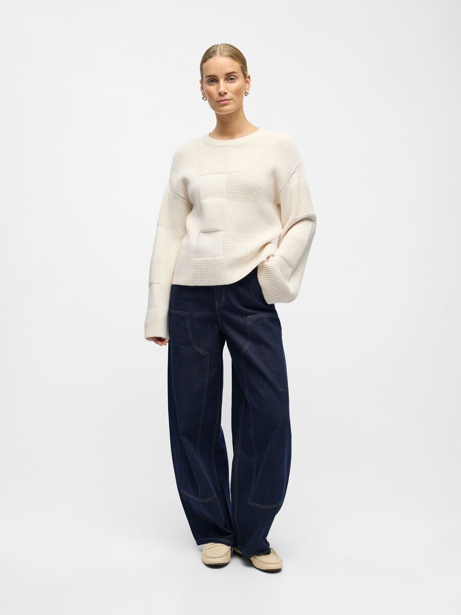 Product carousel image - KNITTED JUMPER, White Sand | 5