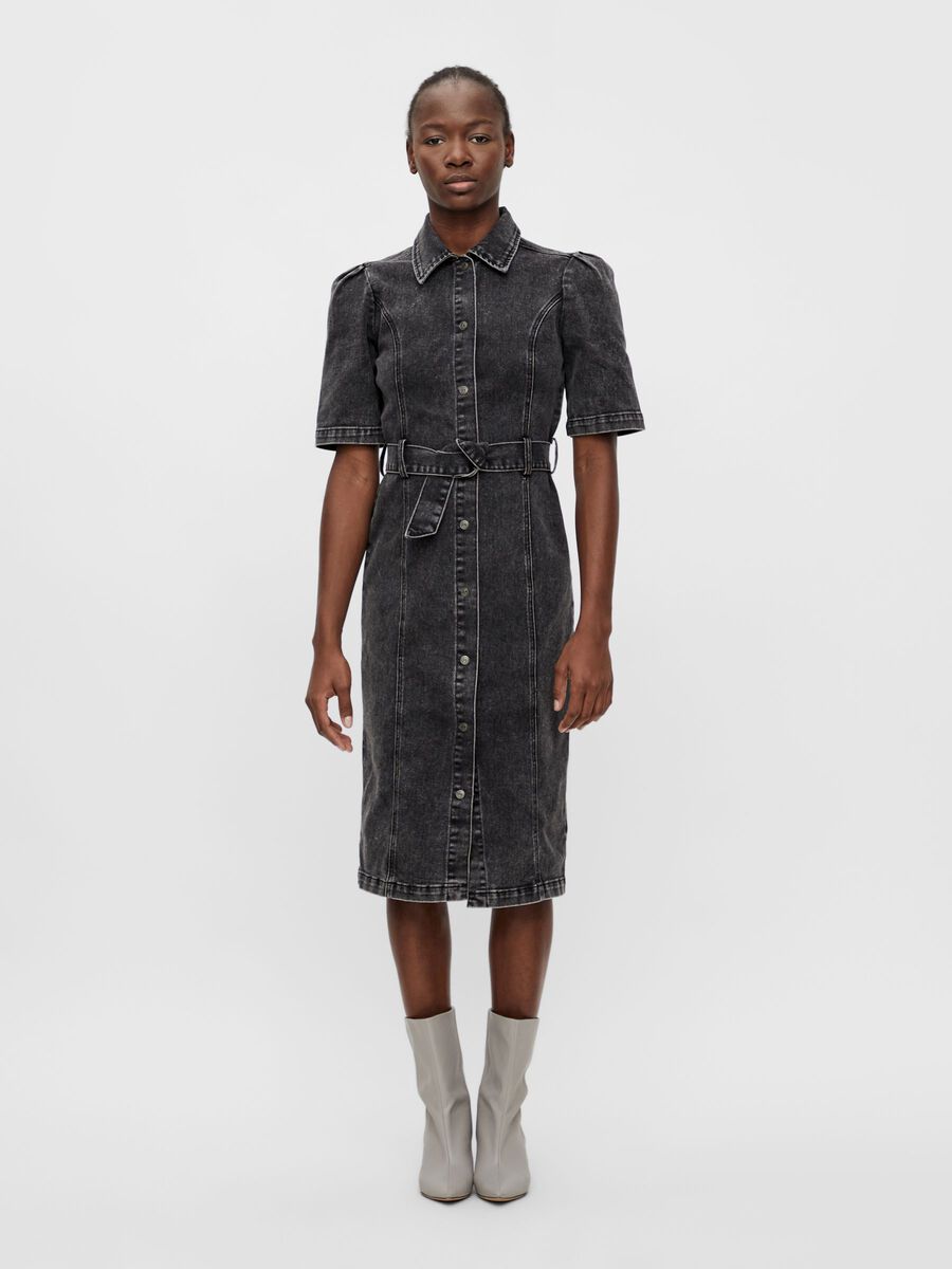 OBJECT DENIM MIDI DRESS, Black Denim, highres - 23036902_BlackDenim_003.jpg