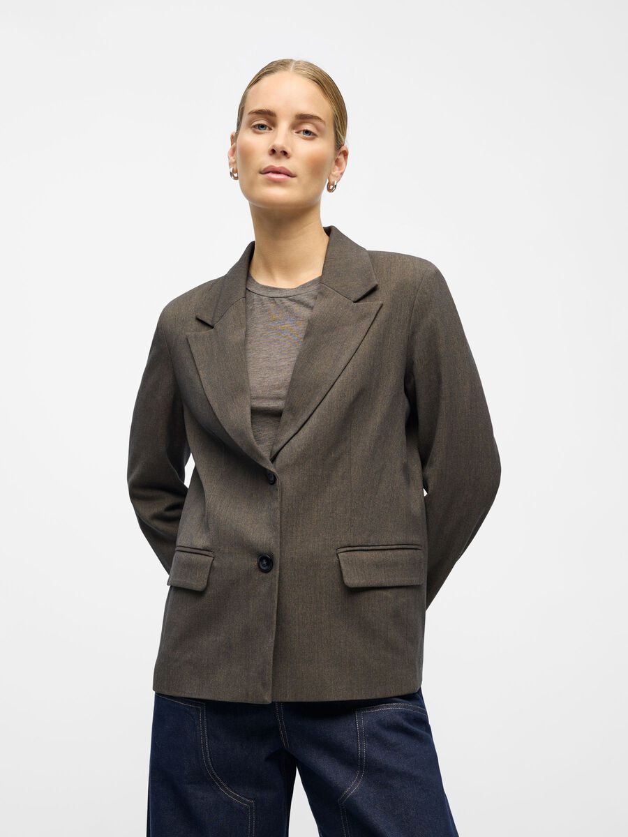 Carousel image - CASUAL BLAZER, Seal Brown | 2