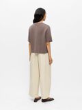 Product image thumbnail - SHORT SLEEVE CARDIGAN, Morel | 3