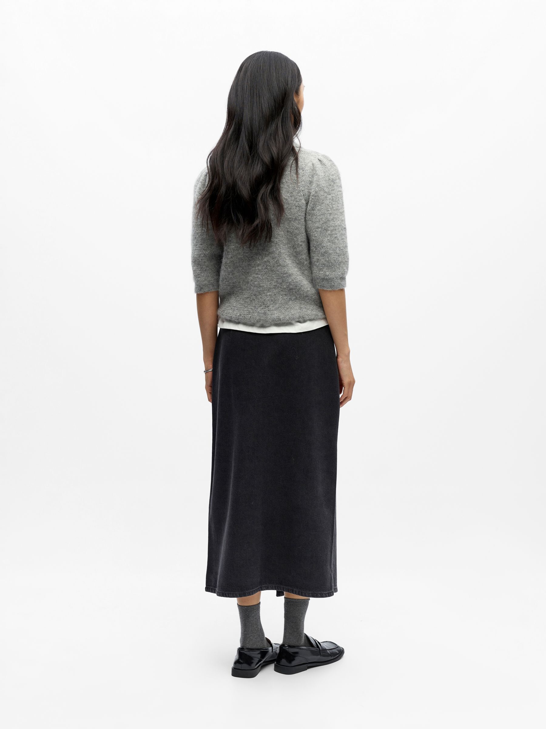 DENIM WRAP SKIRT | Black | .OBJECT CI Switzerland