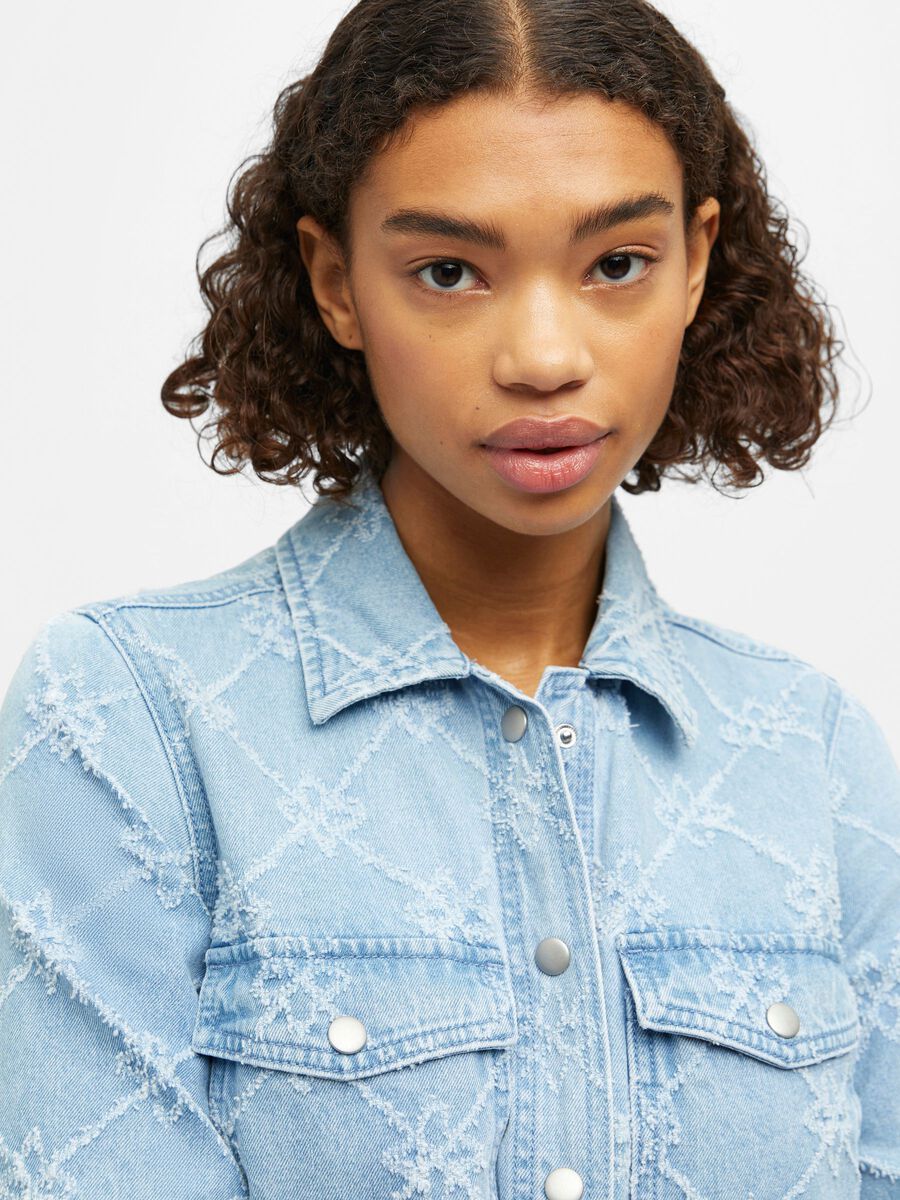 Carousel image - DENIM MINI JURK, Light Blue Denim | 6