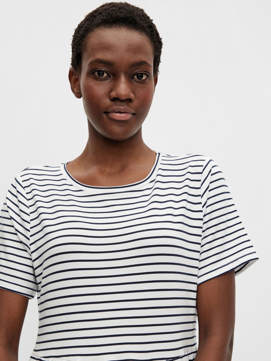 Carousel image - SHORT SLEEVED MIDI DRESS, White | 5