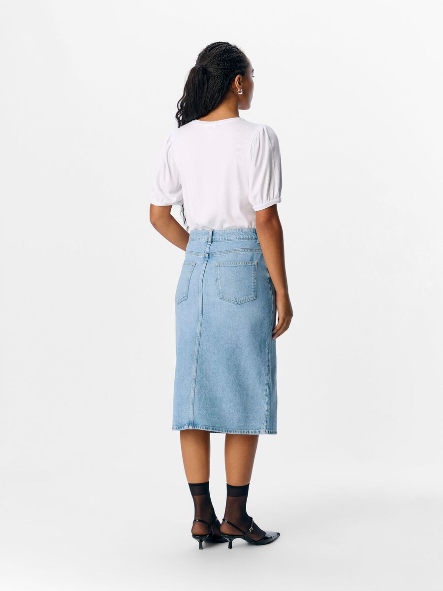 OBJECT BALLOON SLEEVED TOP, White, highres - 23034454_White_004.jpg