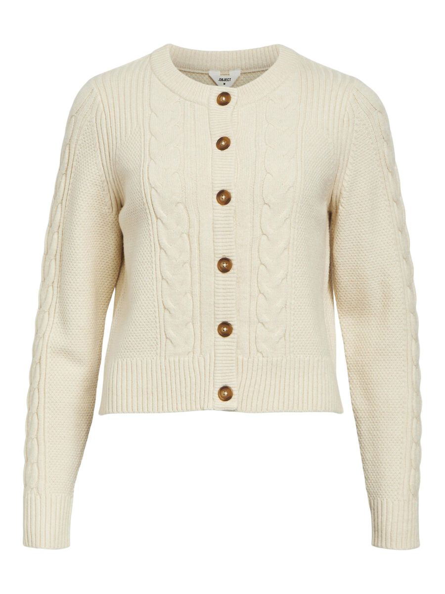 OBJECT CABLE KNIT CARDIGAN, Sandshell, highres - 23044626_Sandshell_1121373_001.jpg