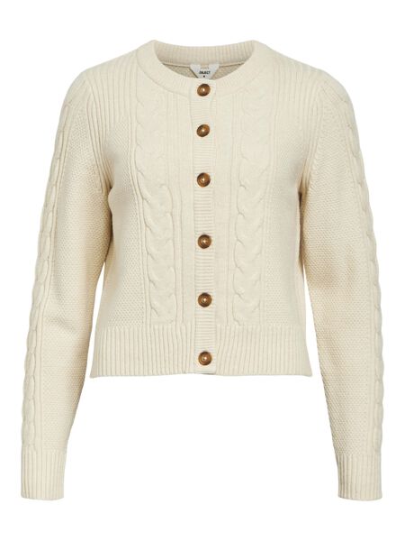 OBJECT CABLE KNIT CARDIGAN, Sandshell, highres - 23044626_Sandshell_1121373_001.jpg