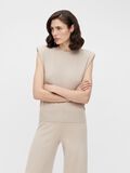 Object Collectors Item SHOULDER PAD KNITTED TOP, Silver Gray, highres - 23036271_SilverGray_003.jpg