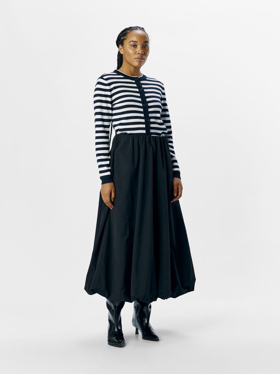 OBJECT BALLOON MAXI SKIRT, Black, highres - 23046026_Black_005.jpg