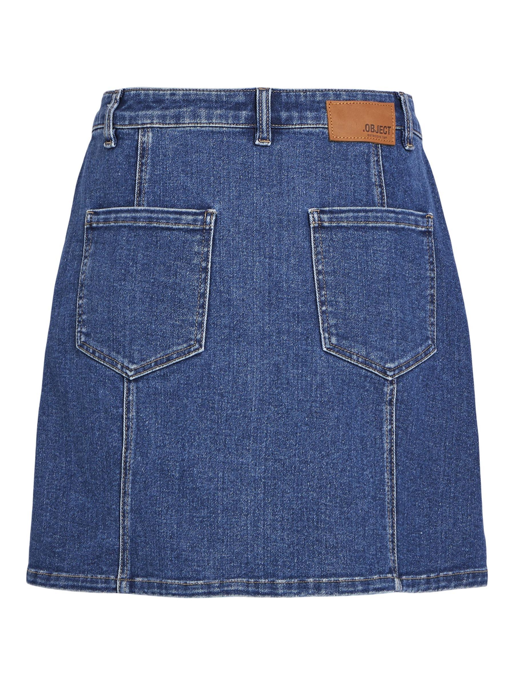 Denim minirok deals