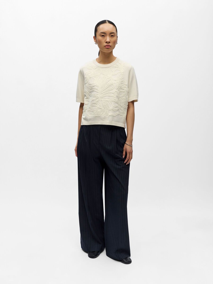 Carousel image - JACQUARD GEBREIDE TOP, Birch | 4