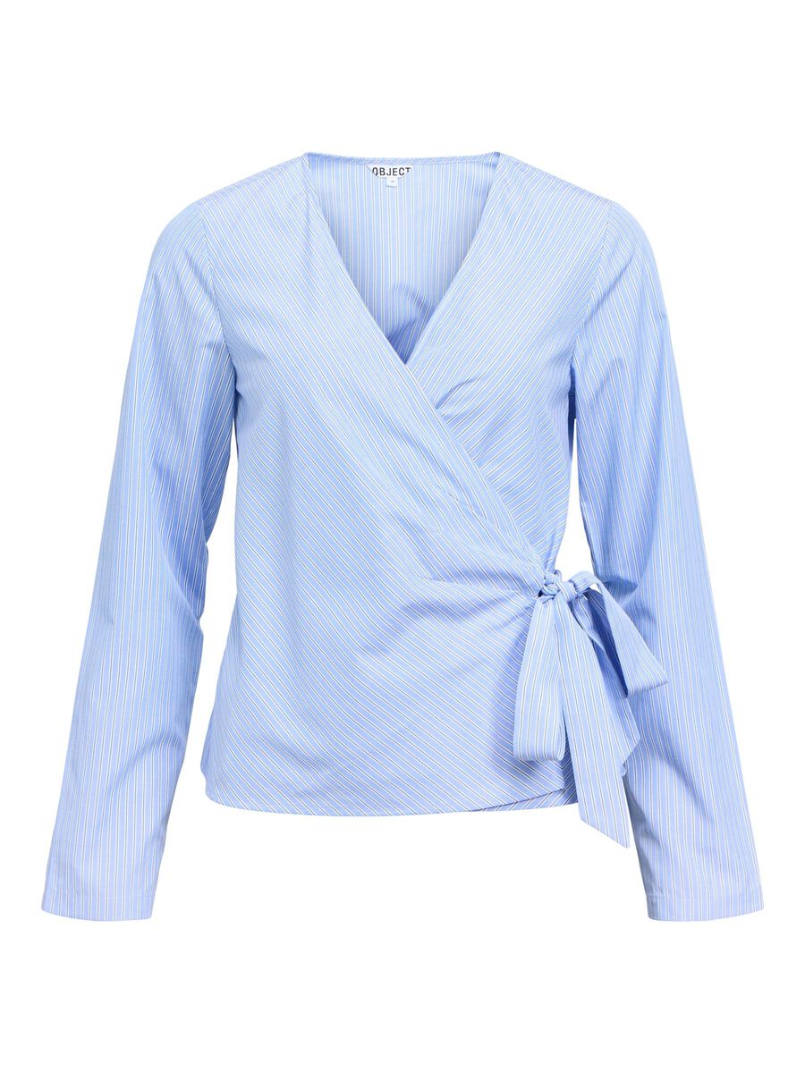 OBJECT STRIBET SLÅ-OM BLUSE, Cornflower Blue, highres - 23048944_CornflowerBlue_1270148_001.jpg