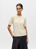 Product image thumbnail - TEXTURED PULLOVER, Birch | 2