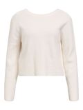 Product image thumbnail - SLØJFEDETALJE CARDIGAN, White Sand | 2