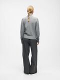 Product image thumbnail - DÉTAIL NŒUD PULL EN MAILLE, Medium Grey Melange | 3