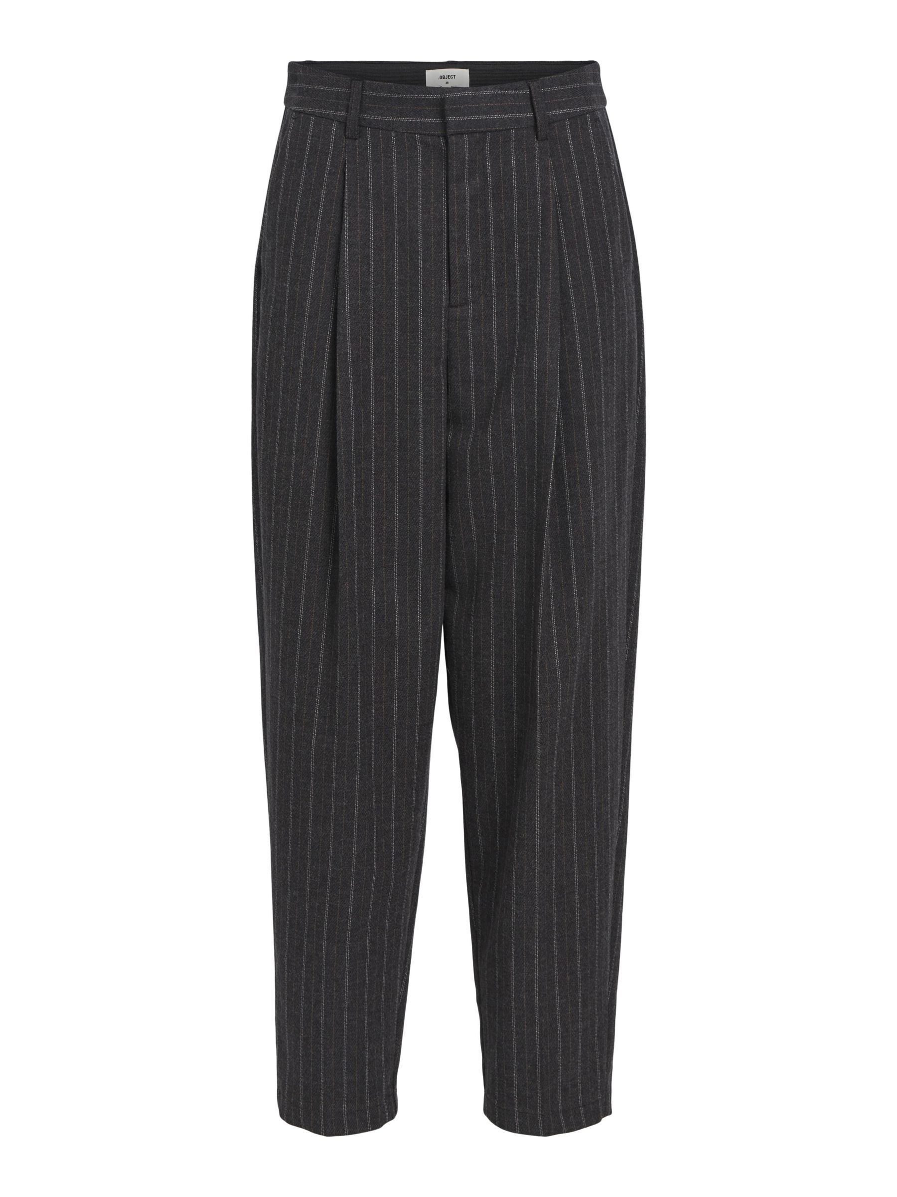 Pinstripe hot sale cropped trousers