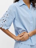 Product image thumbnail - EYELET SLEEVE SHIRT, Winter Sky | 5