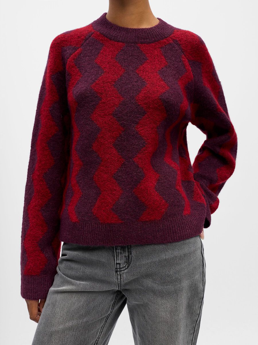 Carousel image - JERSEY DE PUNTO, Mauve Wine | 5