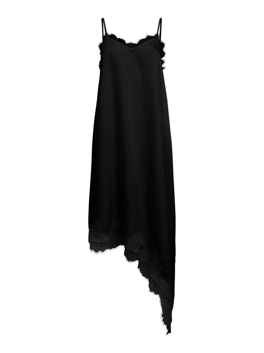 Product carousel image - OBJECT COLLECTOR’S ITEM LACE SLIP DRESS, Black | 2