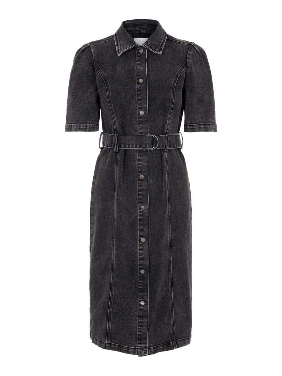 OBJECT DENIM MIDI DRESS, Black Denim, highres - 23036902_BlackDenim_001.jpg