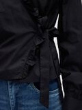 Product image thumbnail - RUFFLED WRAP BLOUSE, Black | 5